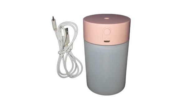 Vaso humidificador blanco con rosa de 260 ml