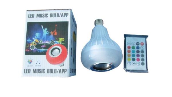 Foco LED musical diferentes colores con control remoto 120vt 12w - Imagen 2