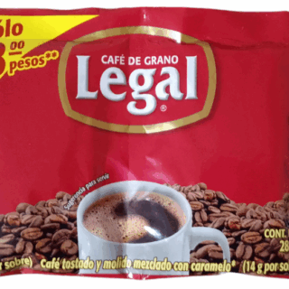 Café de Grano Legal 14g por Sobre