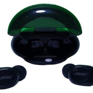 Audífonos Inalámbricos Recargables, Bluetooth con Pantalla y Luz LED color Negro, Micrófono para Contestar Llamadas